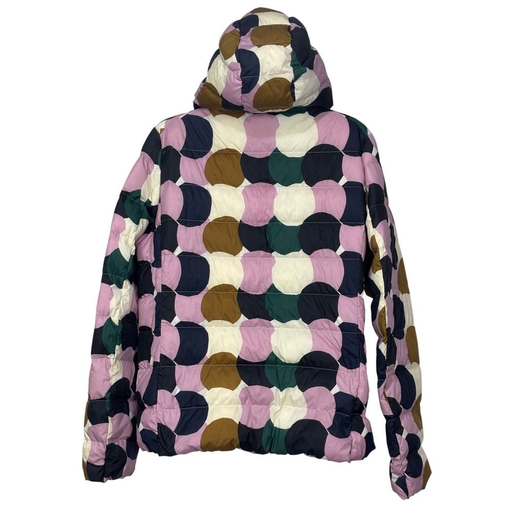 Uniqlo x Marimekko Ultra Light Down Jacket Hooded Puffer Multi Geometric | M - Picture 4 of 9